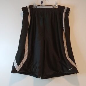 Vintage Y2K Nike Reversible Basketball Shorts Men's Sz Large Black/Silver NICE